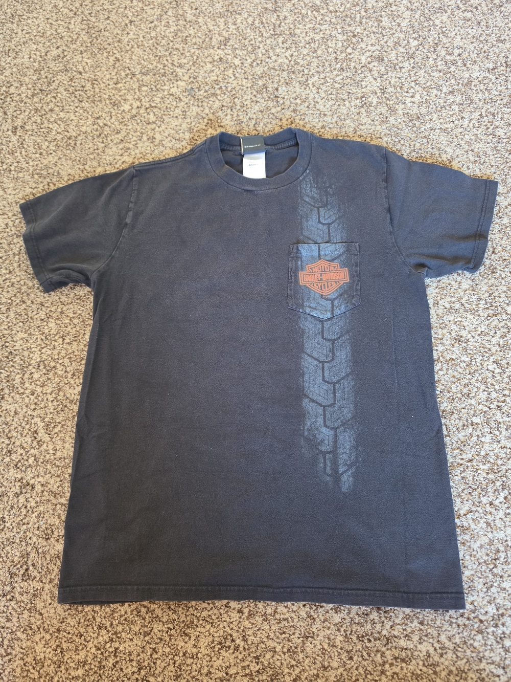 Harley-Davidson Maui Hawaii Black Pocket T-Shirt Graphic Tee Size L Vintage Y2K